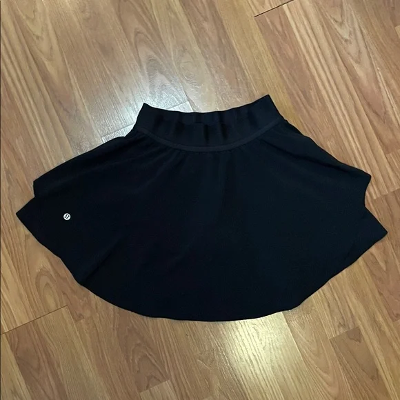 Lululemon Court Rival High Rise Skirt Tall Black 4 Pockets - Picture 11 of 16